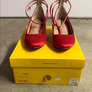 Anthropologie Pilero and the letterpress Ana Red Women's Shoes